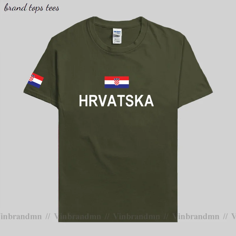 Croatia Hrvatska Croatian men t shirt  jerseys nation tshirt 100% cotton t-shirt clothing tees country sporting HRV Croats