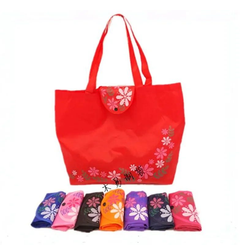 Neue Frauen Faltbare Einkaufstasche Reusable Floral Handtasche Große Kapazität Oxford Tuch Casual Einkaufstüte Durable Damen Tote