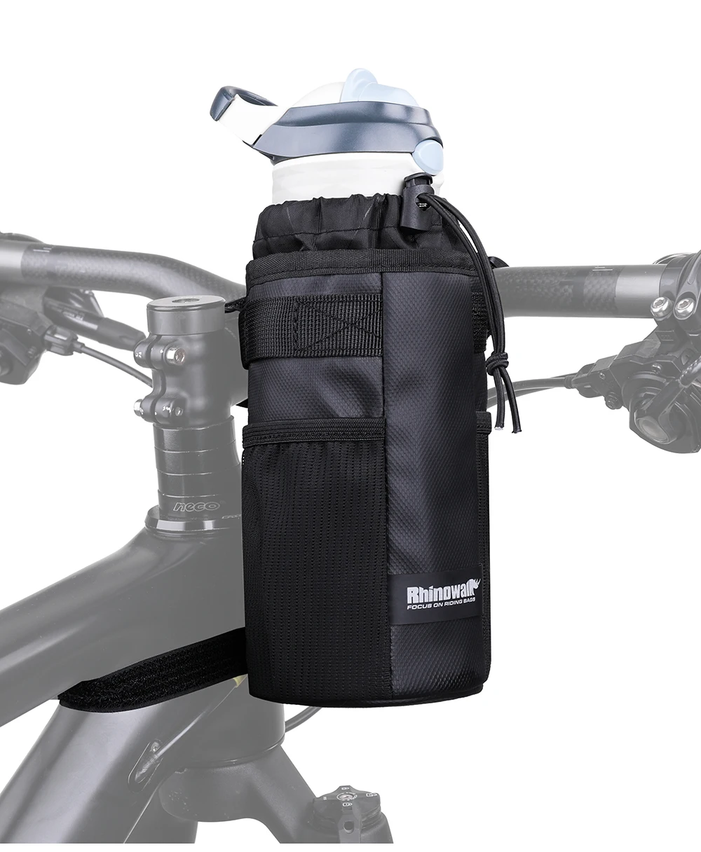 Rhinowalk Fahrrad Tasche Fahrrad Wasser Flasche Tasche Beutel Bike Zubehör Lenker Werkzeug Tasche Touring Pendeln Isolierte Tasche – Detail 18
