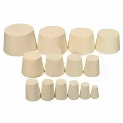 10PCS Solid Tapered Shaped Rubber Plug Stopper Bungs Flask Tube Bottle Lab Furniture Accessories