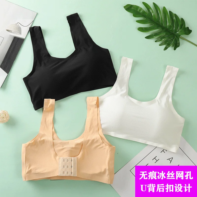 3D Sexy Lingerie Seamless Sport Bra U Type Top Bra Push Up Bralette Brassiere Women Underwear ice silk wrapped girl Yoga vest