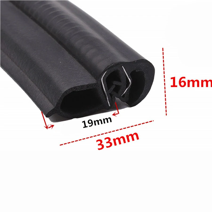 3m Rubber Car Door Seal Weatherstrip With EPDM steel belt Body Mounted Front Left or Right