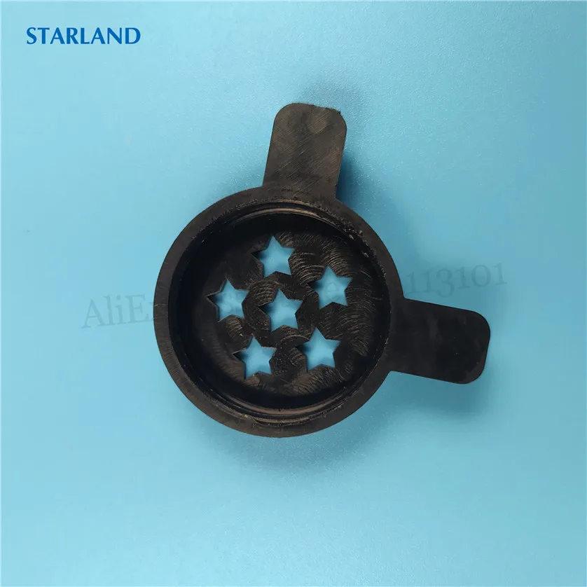 3 черных колпачка для моделирования, запасная часть крышки в форме маленьких звезд для замены машины для мягкого мороженого, внутренний диаметр 28 м