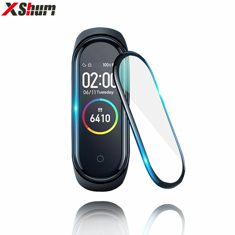 

Film For Xiaomi Mi Band 4 protector soft glass for miband 4 Film Full Cover Screen Protection Case Protective smart Accessories