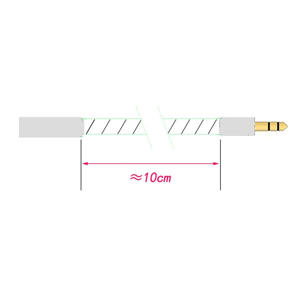 (Lies HIFI da 3.5 a 4.4mm maschio a femmina singolo cristallo rame 3.5mm Stereo maschio a 4.4mm bilanciato cavo adattatore Audio femmina
