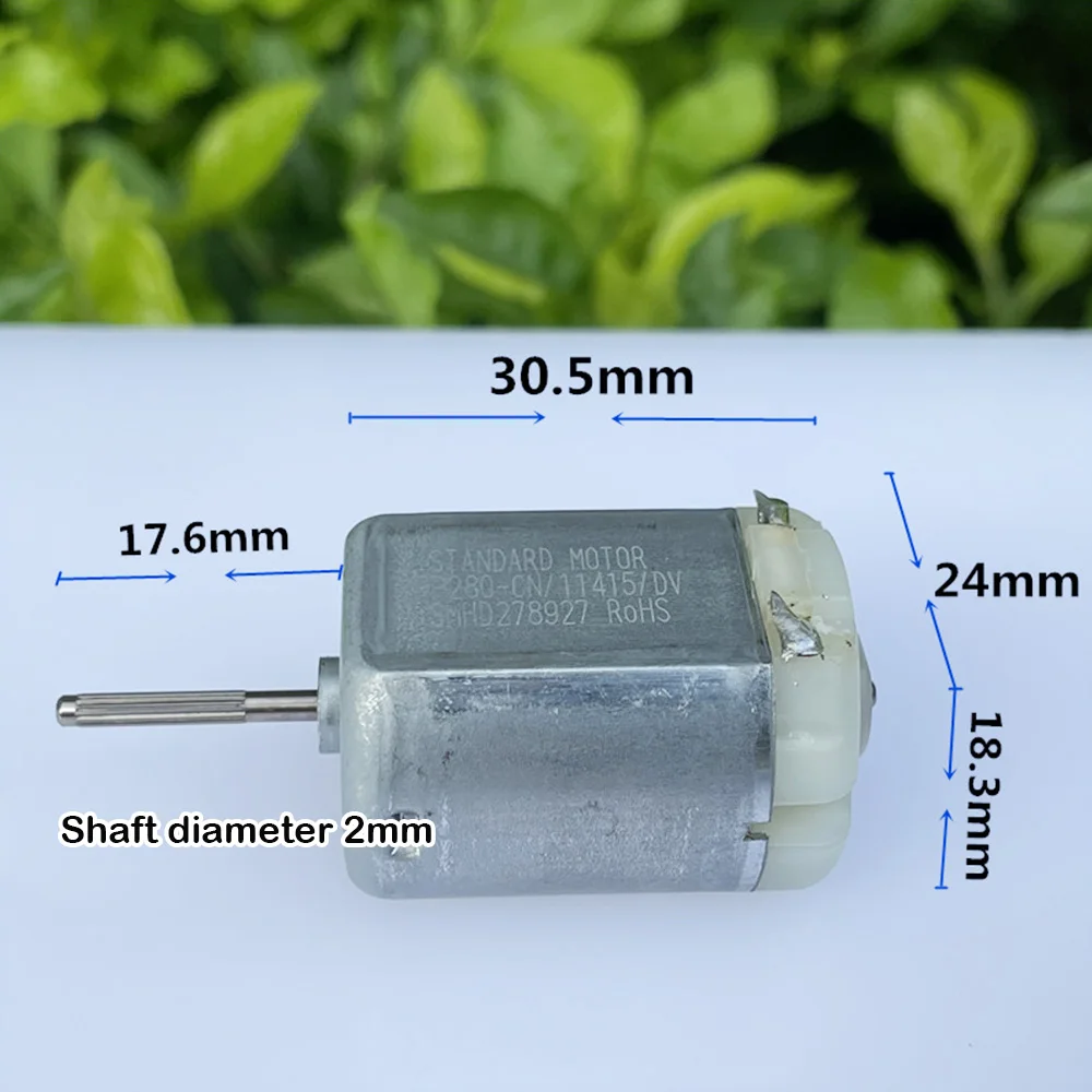 Standard FP-280 Carbon Brush Motor Long shaft DC 6V-14.4V 12V 5900RPM for sweeper Accessories Electric Toy Model Small Motor