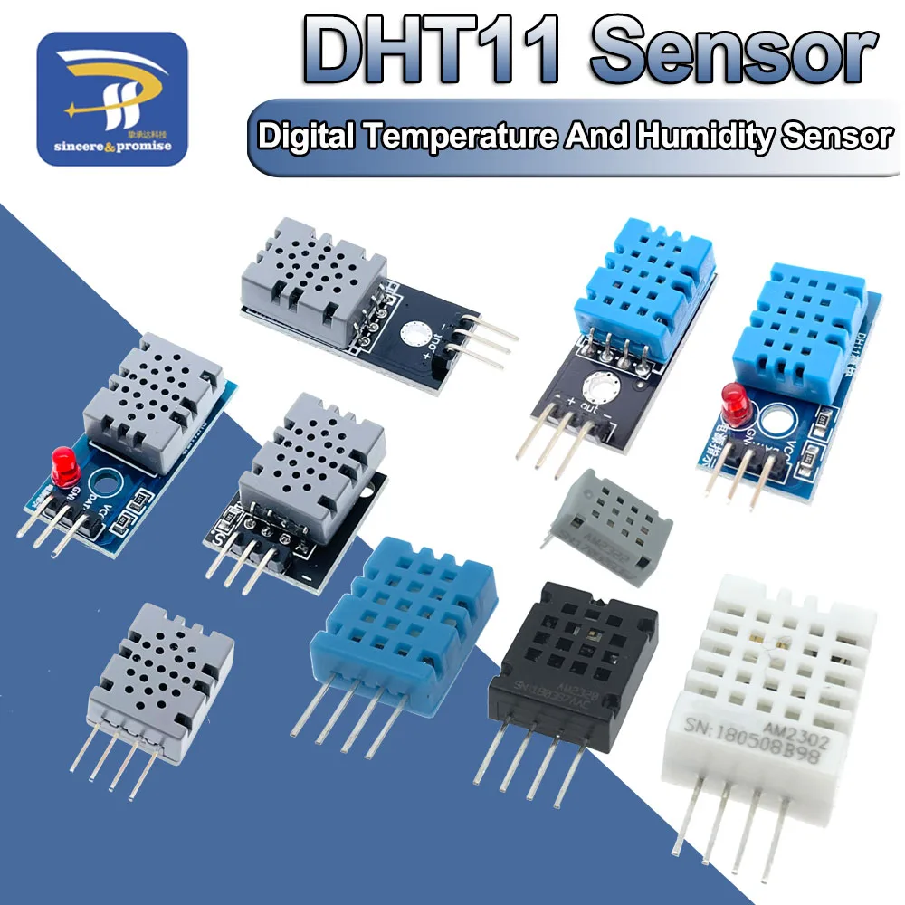 DHT22 AM2302 DHT11 AM2322 AM2320 Digital Temperature Humidity Sensor Module MW33 Board For Arduino Low Power High Precision