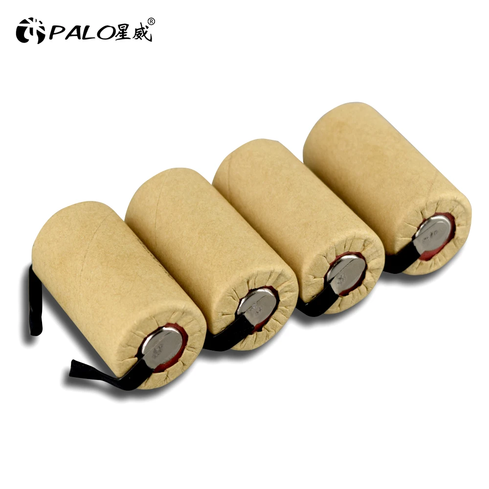 2-12pcs 2200mAh SC 1.2V Rechargeable Battery 1.2 V Sub C NI-CD Cell with Welding Tabs for Electric Drill Screwdriver BATTERI