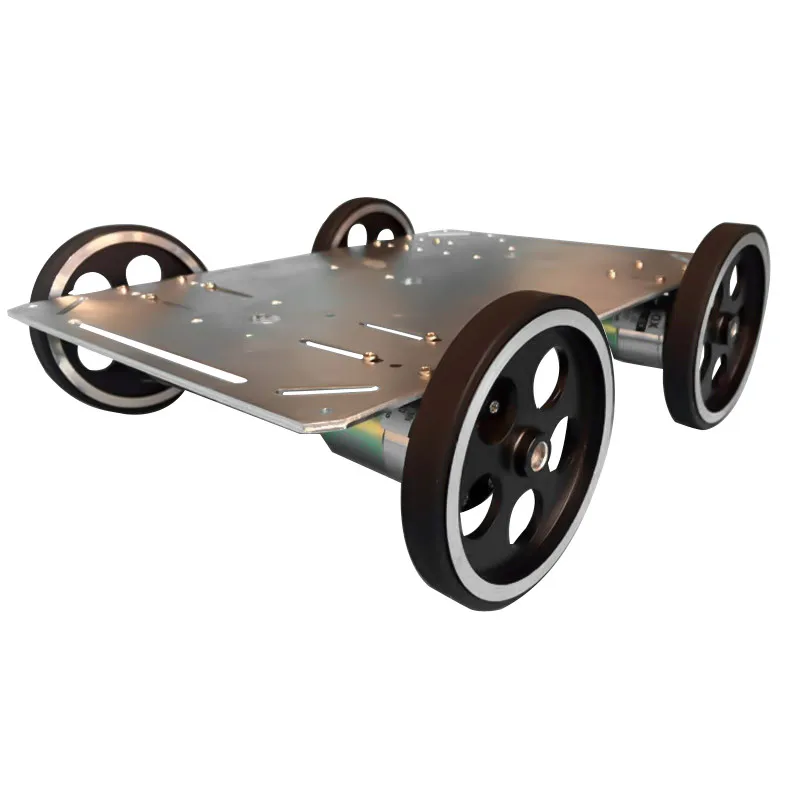50kg Load Large C600 Full Metal Smart Robot Car Chassis Kit 95mm Metal Wheel 4pcs High Torque DC Motor DIY Free Motor Bracket