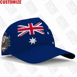 Australia Baseball Caps Free Custom Made Name Number Team Logo Australian Hats Aus Travel Au Nation Flags Cap Navy Blue Headgear