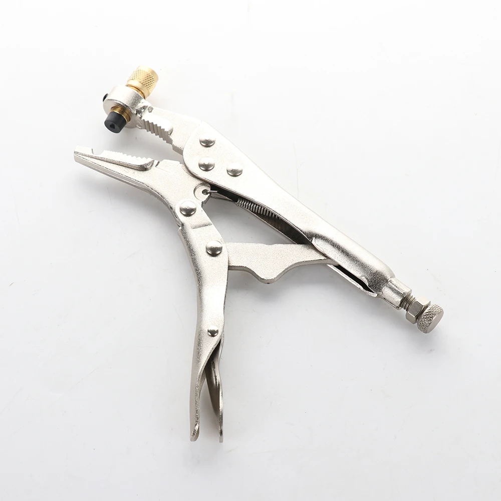 Air Conditioning Refrigerant Recovery Pipe Lock Pliers Welding Hand Tools Copper Pipe Plus Liquid Valve Clamp