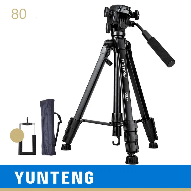 

YUNTENG VCT-80 Professional telescopic tripod w/ Damping Head &Carrying Bag for SLR Camera Phone Video Holder