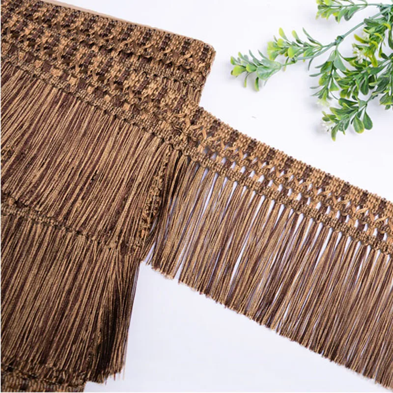 12 Yards/Lot Sewing Tassel Fringe Lace Trim DIY Curtain Tassel Craft Lace Home Decorative 12cm Lamp Fringes