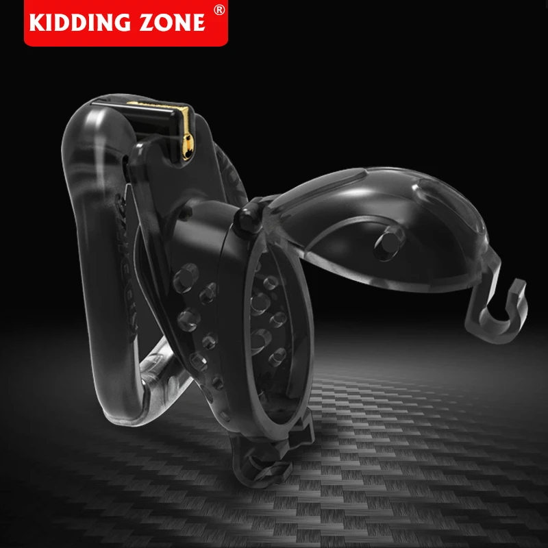 BLACKOUT 2021 New Arrival Openable Ring Quick Disassemble Cap Flip Design Male Chastity Device Cock Cage Penis Ring Sex Toys