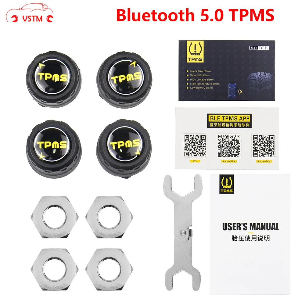 

TPMS 5.0 4.0 Tyre Pressure Monitoring System Solar Power Digital LCD Display Auto Security Alarm Systems Tyre Pressure