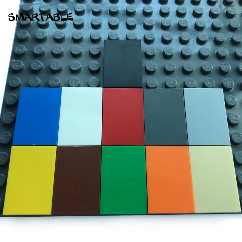 

Smartable Bulk Tile 2x3 with Groove Flat Studs Building Blocks MOC Parts Toy For Kids Compatible Major Brands 26603 650pcs/lot