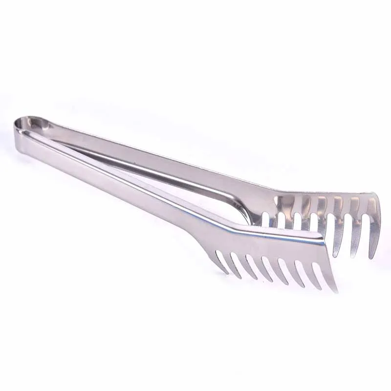 Kitchen Accessories Stainless Steel Noodles Clip Food Comb Spaghetti Tongs Pasta Clip Food Holder for Cooking Pasta Restaurant