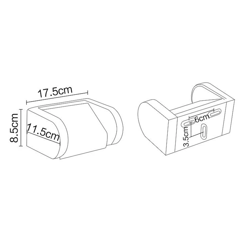 Newly Modern Style Bathroom Toilet Paper Holder Stainless Steel Tissue Holder Rack Chrome Polished Waterproof Box Wall-mounted