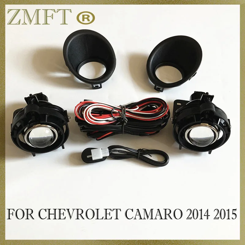 

1Set Car Front Fog Lamp Light Assembly For Chevrolet Camaro 2014 2015 With Halogen Bulb H11 Wiring Switch Harness