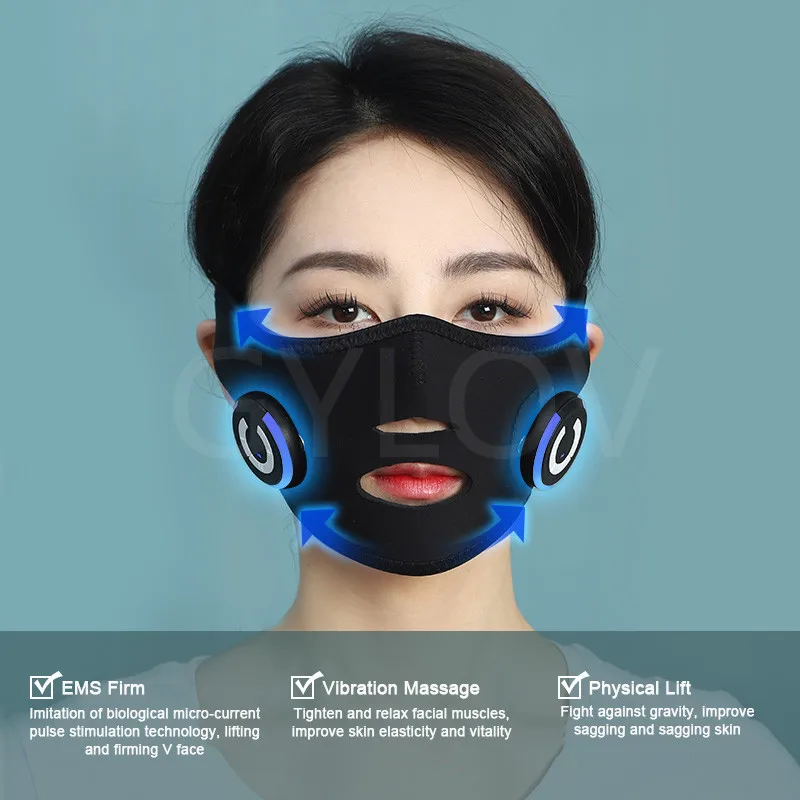 Face-lifting Device Facial Massager Mask Bandage Micro-current Skin Tighten Lifting Spa Face EMS Facial Care Beauty Instrument