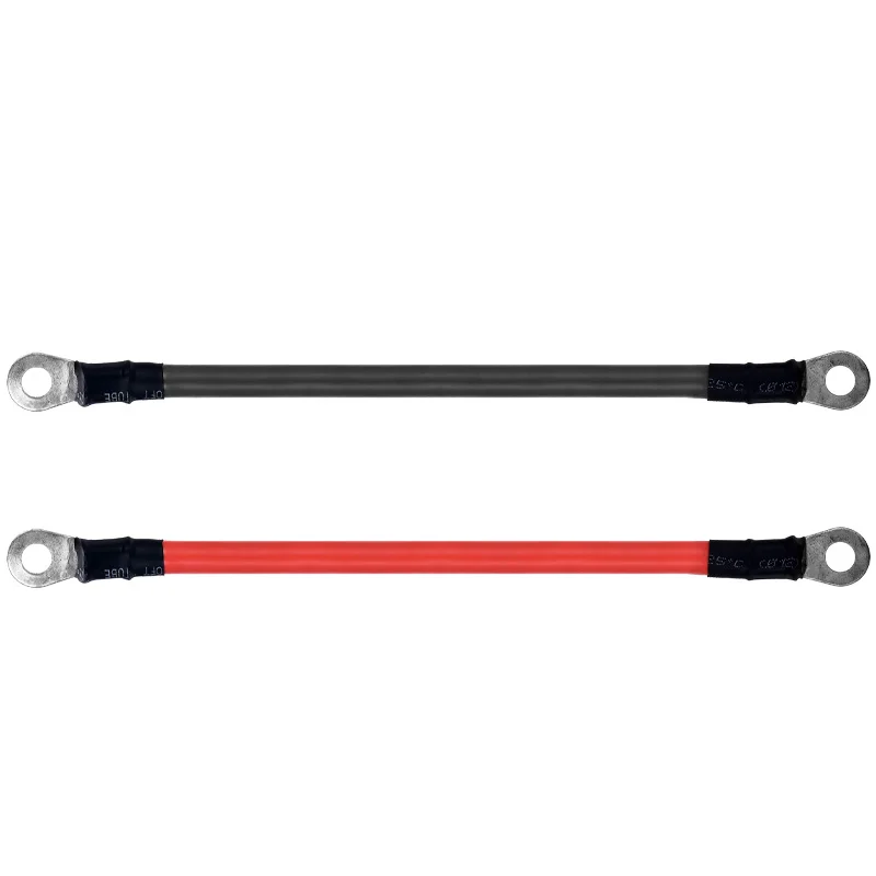 Car Battery Jumper Starter Cable with Tin-plated Lugs 2~6awg 25mm2 10mm2 Solar Wire Motorcycle Power Parallel Battery Connector