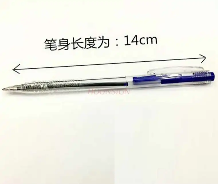 24pcs Press ballpoint pen ballpoint pen office meeting ballpoint pen transparent simple ballpoint pen oil pen