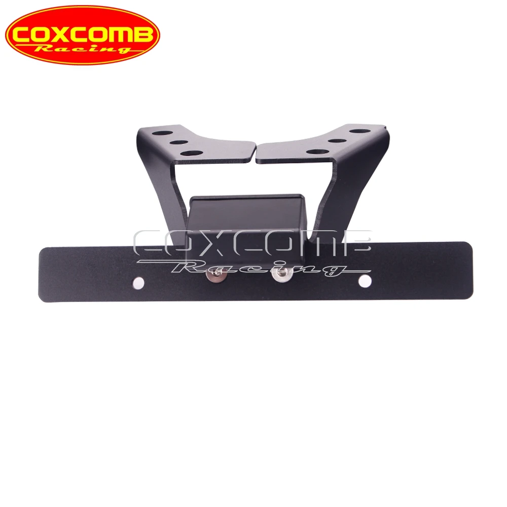 دراجة نارية الألومنيوم نك الذيل الأسود مرتبة الحاجز مزيل جبل أطقم لوحة ترخيص قوس ث/LED لسوزوكي GSX-R 1000 2009-2016 #3