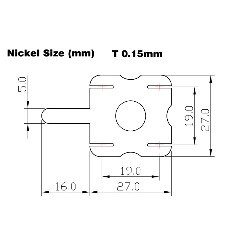 18650 cinghia nichelata della batteria agli ioni di litio per 18650 piastra cilindrica del Ni delle cellule del pacco batteria delle cellule 2S2P 7.4V