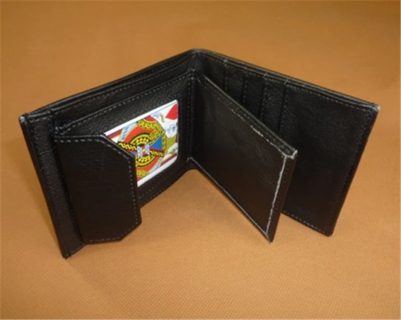 

Super Delux Card Into Wallet 2.0 Magic Tricks Paper to Bill Magia Close Up Illusion Gimmick Props Sign Card Appearing in Wallet