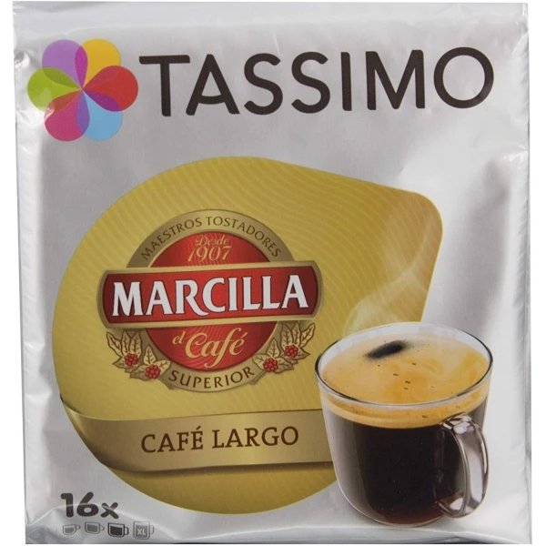 TasHansen-Capsules longues de café Marilla, paquet de 5 paquets, 80 capsules