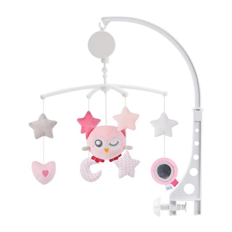 Cloches de lit pour bébé, jouets, support de berceau, hochets, horloge, boîte à musique, cloche de lit, ours, jouets mobiles faits à la main pour enfants