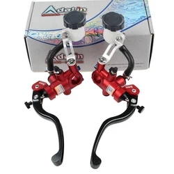 Adelin 14mm 15mm 19mm Universal motorcycle brake clutch pump master cylinder lever handle For Honda R6 Fz6 Gsxr600 Zx-6r Z800 Ya