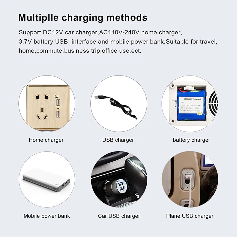 Caja de refrigeración portátil para coche, Mini refrigerador de medicina, con batería, USB