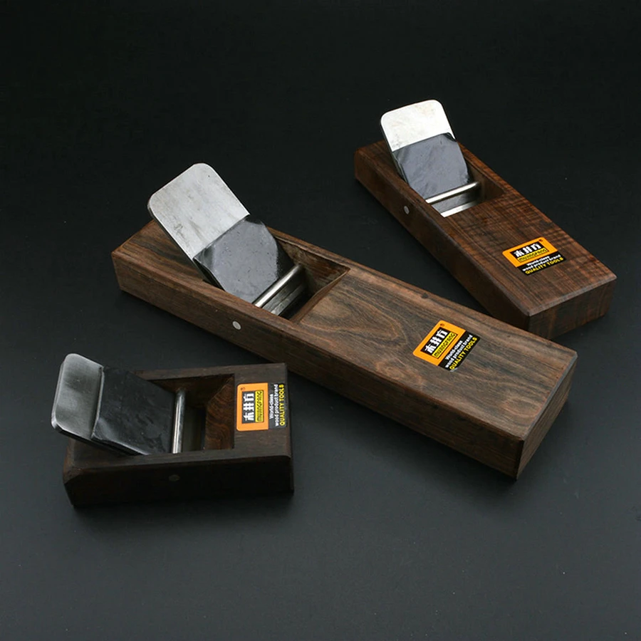 

3 Pcs Set DIY Mini Hand Planes Carpentry Ebony Joinery Flat Plane Woodwork Tools