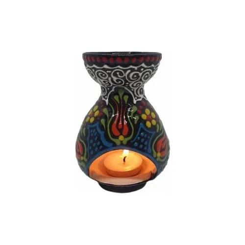 Expert Black Tulip Figural Ceramic Decorative Censer Candle holder