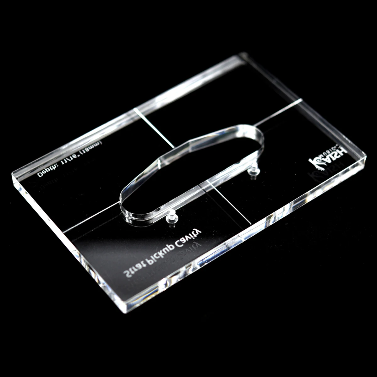 Dopro Acrylic Single Coil Pickup Routing Template Pickup Templates for Strat Guitar Body or Pickguard Rout