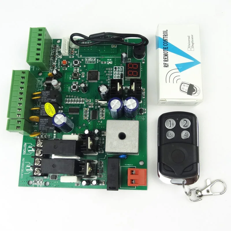 Universal use 24V DC PCB board of Automatic Double arms swing gate opener control board panel , motor ( Remote option )