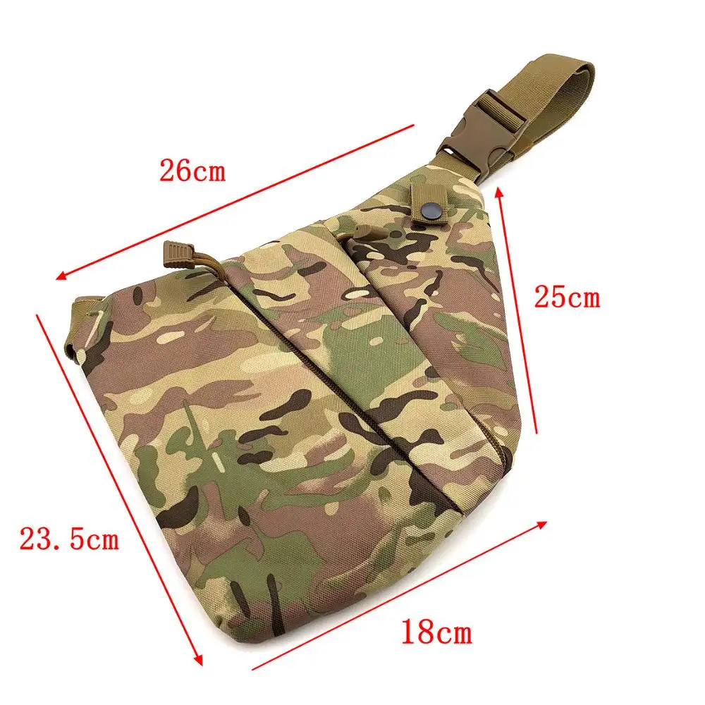 Outdoor Tactical Storage Gun Holster Shoulder Bags Men Anti-theft Chest Bag Nylon Sports Belt bag Hunting Crossbody Pistol Bag