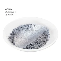 Silver gray pearlescent pigment flashing aluminum silver 9264 Mica Powder for paint and cosmetics