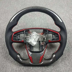 Carbon Fiber Car Steering Wheel For Honda CR-V Civic Accord Insight Inspire Legend CR-Z Fit UR-V XR-V 2015 2017 2018 2019 2020