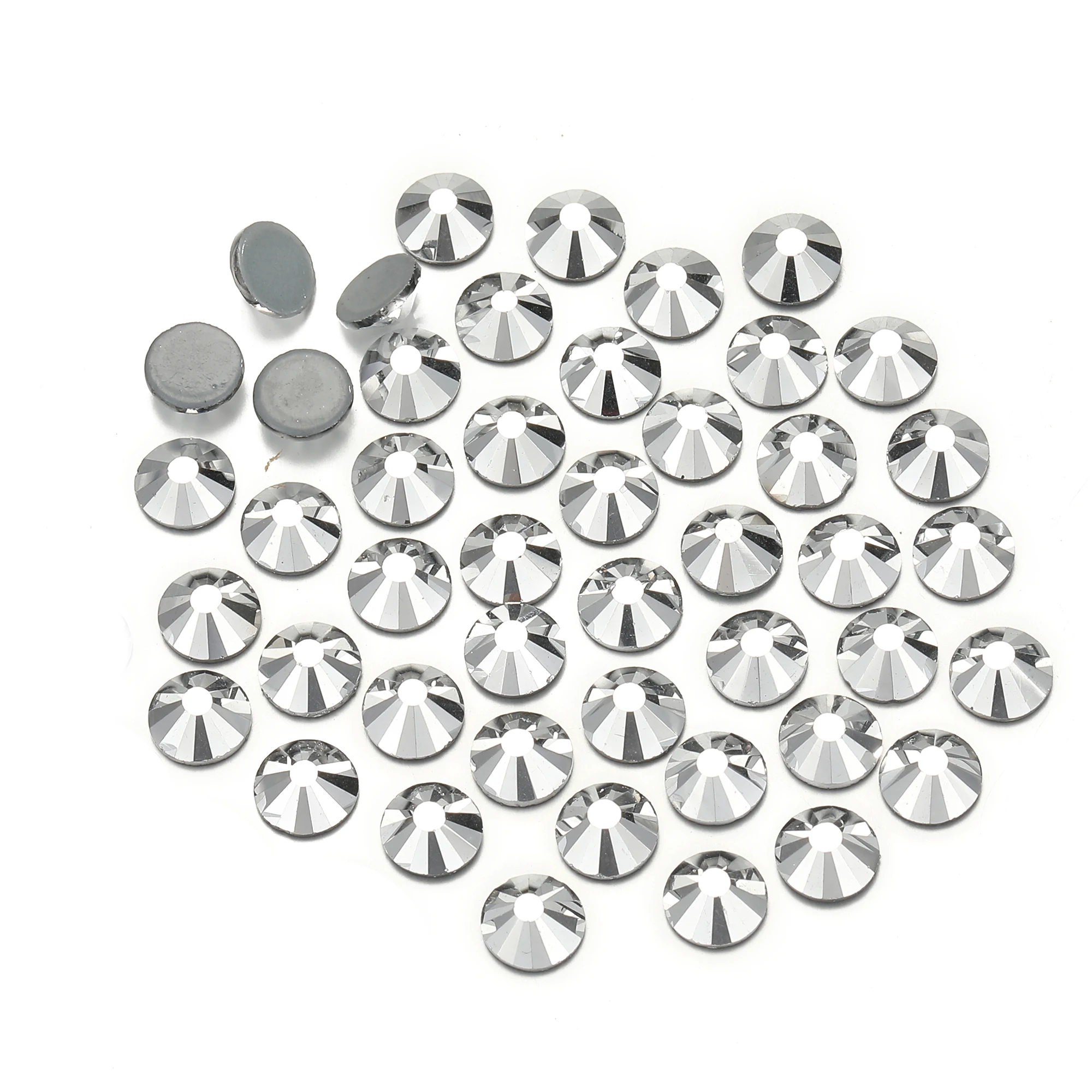 AAAAA Klare AB Rote Mischfarben Kristall Hotfix Strasssteine Glas Strass Hotfix Aufbügelbare Strasssteine für Stoffe und Kleidungsstücke – Detail 2