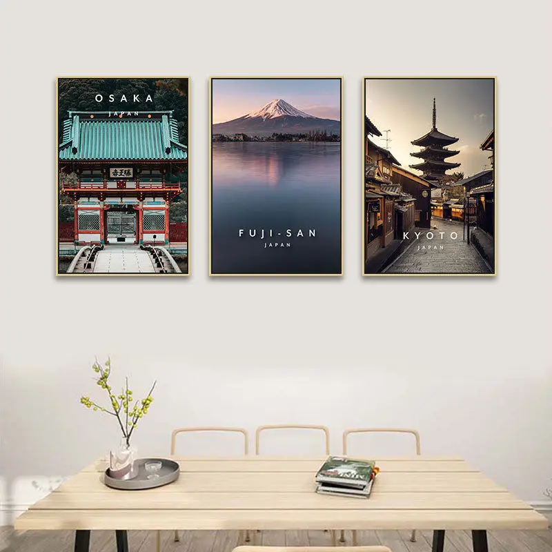 Tokyo Japan Street View tatami Canvas Painting Poster and Prints Wall Art Nordic Style Modern Minimalist Living Room Home Decor