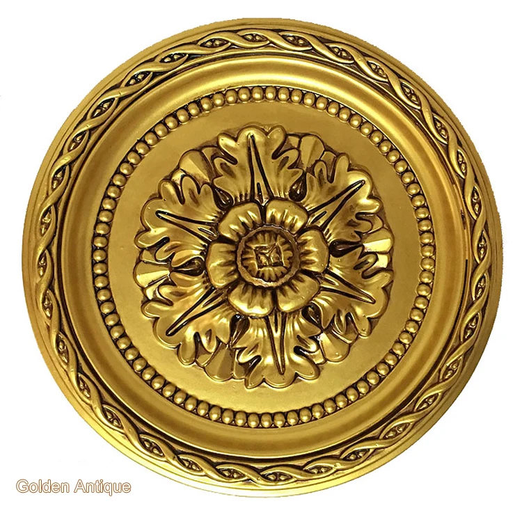 PU Decorative Ceiling Rose Pendant Lamp base panel Paterage Ceiling Moulding rosette Light plate Medallion chandelier decoration