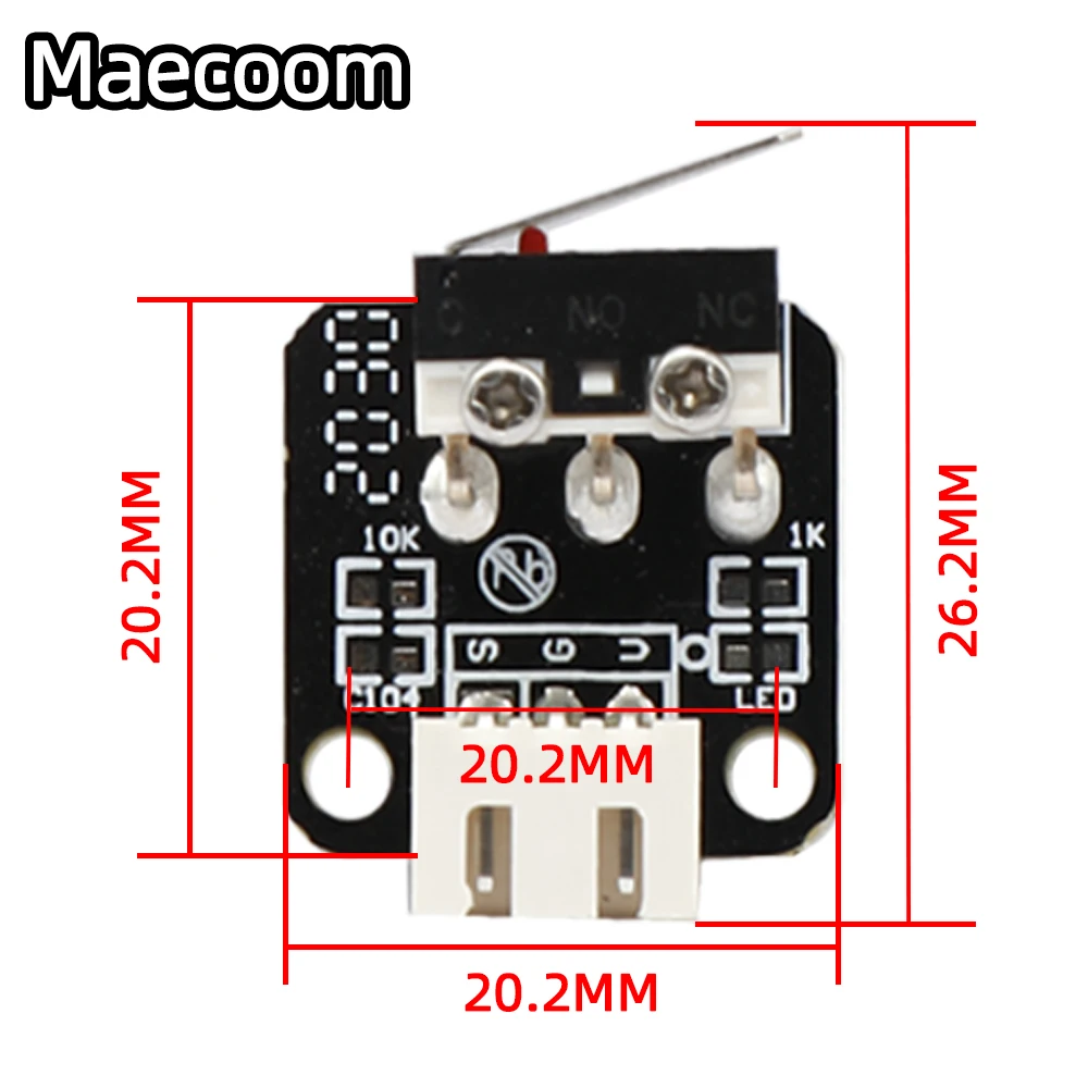 Maecoom-interruptores de limite mecânico para impressora 3d, módulo de interruptor de parada de peças para impressora 3d, ender 3 pro, kit hotend