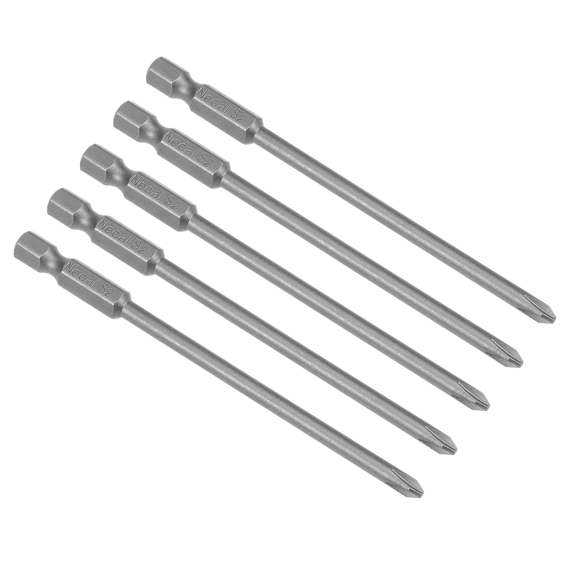 Uxcell Peças Polegada Hex Bits Driver Broca Haste 100 mm Comprimento mm Phillips Ph1 Chave de Fenda Magnética Bits s2