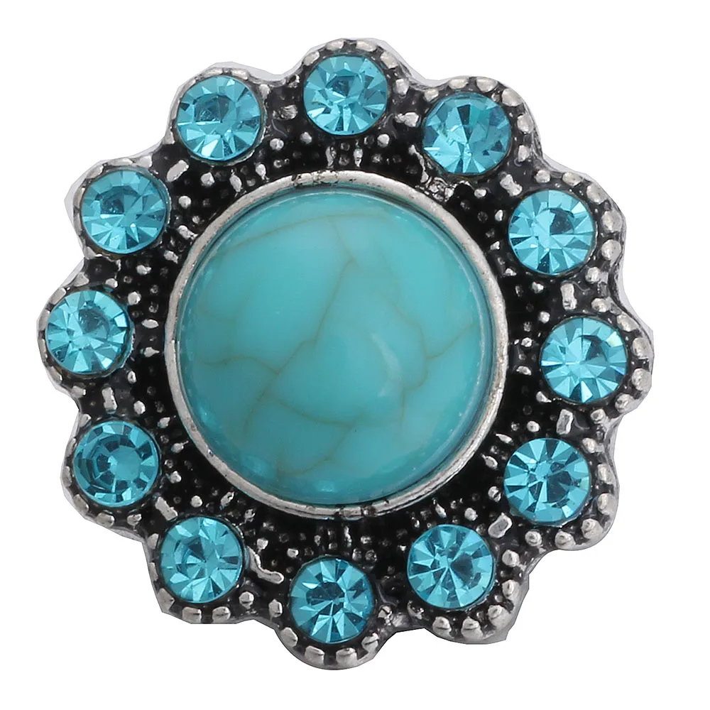 5pcs/lot New Snap Jewelry Mixed Rhinestone Flower Heart 18mm Metal Snap Buttons Fit Snap Bracelet Bangle Ginger Charms
