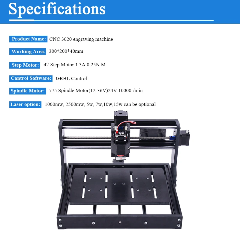 Гравировальный станок с ЧПУ 3020 GRBL, автономный лазерный гравер по дереву, 3-осевой фрезерный станок «сделай сам» с ЧПУ, ПХД, ПВХ