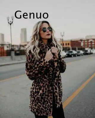 Outono/inverno nova moda casacos de pele do falso e jaquetas para mulher lapela leopardo estampado comprimento médio casaco quente mangas compridas