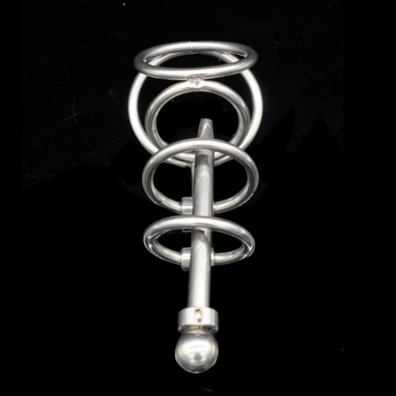 CHASTE BIRD New Stainless Steel Male Metal Chastity Device with Urethra Catheter Plug Cock Cage Penis Belt Sex Toy BDSM A079