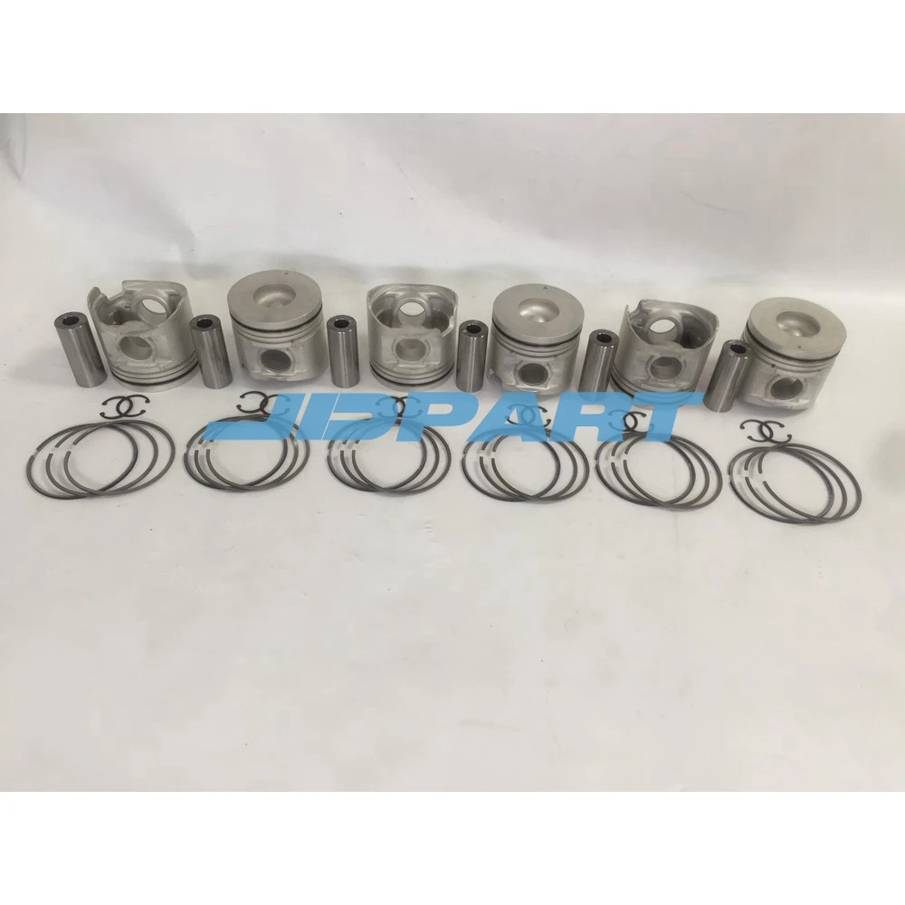 6D16 piston with rings STD For 6D16 engine